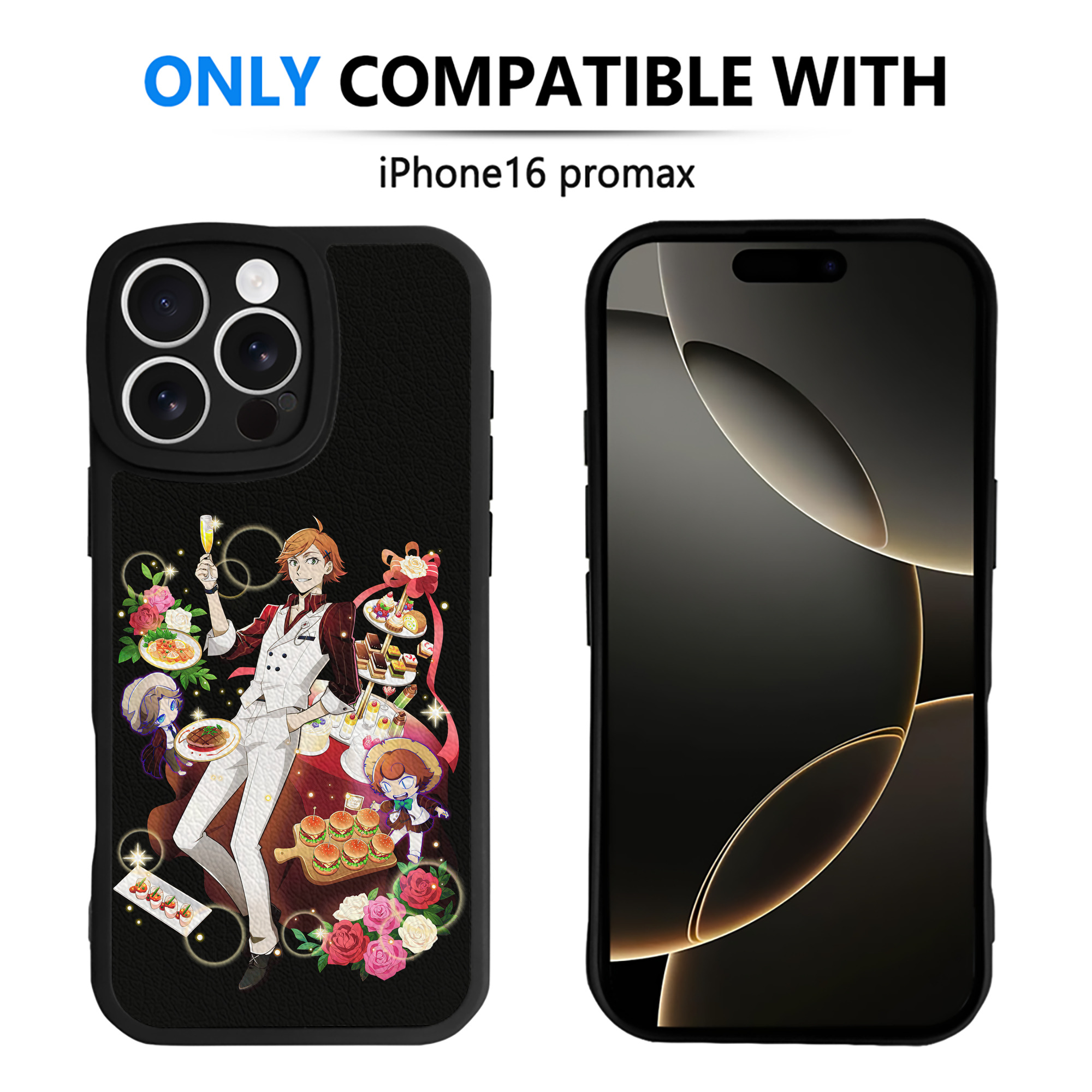 （画像用） 文豪ストレイドッグス Bungo Stray Dogs 【iPhone 16シリーズ対応】シリコンスマホケース（レザー調） 材質：シリコン